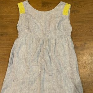 J Crew Sundress with Embroidered Shoulder